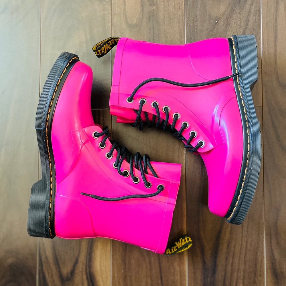 Women’s Dr Martens Pink Drench Boots